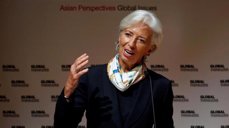 Bà Christine Lagarde phát biểu tại một hội nghị ở Trung Quốc ngày 11/4 - Ảnh: Reuters. 