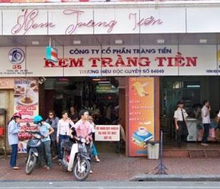 Ra đời từ năm 1959, đến nay "Kem Tràng Tiền" là thương hiệu ẩm thực nổi tiếng của Công ty Cổ phần Tràng Tiền, đã trở thành một nét văn hóa đặc trưng của Hà Nội.