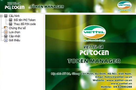 Giao diện trang web đăng ký dịch vụ chứng thực chữ ký số của Viettel.