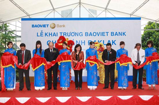 Lễ khai trương một chi nhánh của Baoviet Bank tại Đắc Lắc.