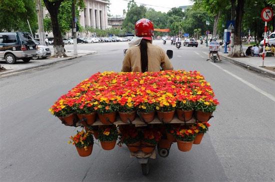 Đường phố Hà Nội những ngày đầu thu. Góp vào “thành tích” chung cả nước, tính đến tháng 8, tại Hà Nội đã có hơn 59 nghìn doanh nghiệp đăng ký kinh doanh với tổng vốn đăng ký là 370 nghìn tỷ đồng, bằng 102% về số doanh nghiệp và tăng 28% về vốn đăng ký so với cùng kỳ năm 2009 - Ảnh: Getty.