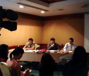 Cuộc họp báo sáng ngày 5/3 của Thiên Việt tại Hà Nội - Ảnh: VNN.