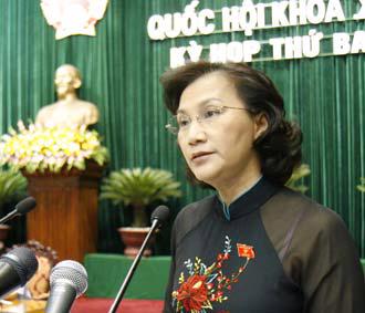 Bộ trưởng Bộ Lao động - Thương binh và Xã hội Nguyễn Thị Kim Ngân.