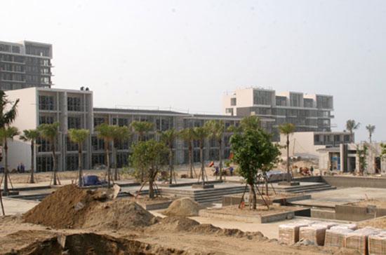 Công trường dự án Hyatt Regency Đà Nẵng, ngày 8/4/2011.