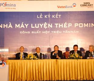 Đại diện Pomina và các đối tác tại lễ ký kết diễn ra tại Tp.HCM.