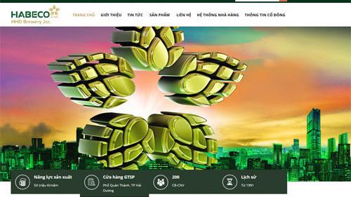 Trang web của Công ty Cổ phần Bia Hà Nội - Hải Dương.