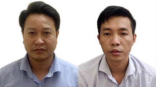 Hai cán bộ giáo dục Hòa Bình Đỗ Mạnh Tuấn và Nguyễn Khắc Tuấn bị bắt giam.