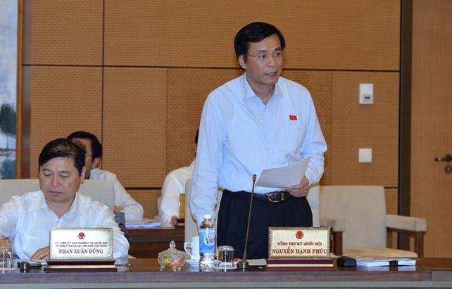 Tổng thư ký Quốc hội Nguyễn Hạnh Phúc đề nghị bố trí Quốc hội xem xét, quyết định nhân sự trong tuần đầu tiên của kỳ họp để thuận tiện cho việc trình Quốc hội các nội dung thuộc thẩm quyền.