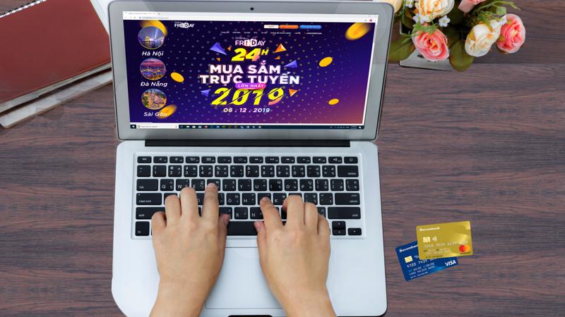 Khách hàng sẽ được giảm giá đến 70% khi sử dụng thẻ Sacombank để mua sắm tại webstie onlinefriday.vn.