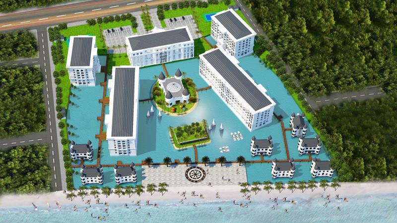 Khu nghỉ dưỡng Hội An Golden Sea sẽ tái hiện mô hình phòng khách sạn dưới đáy biển.