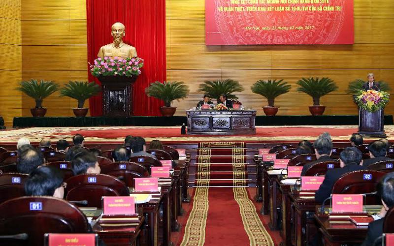 <span style="font-family: 'Times New Roman'; font-size: 15px;">Hội nghị toàn quốc tổng kết công tác ngành nội chính Đảng năm 2016, được tổ chức ngày 23/2 tại Hà Nội.</span>