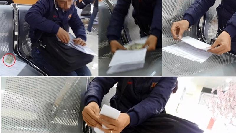 Cảnh người dân, doanh nghiệp công khai kẹp tiền vào hồ sơ khi đến làm thủ tục tại Chi cục Hải quan cửa khẩu Đình Vũ, Hải Phòng - Ảnh: Lao Động.