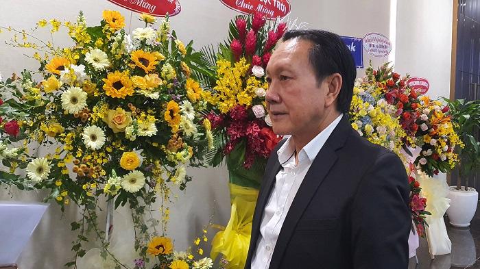 Ông Dương Ngọc Minh, Chủ tịch HVG trả lời phỏng vấn.