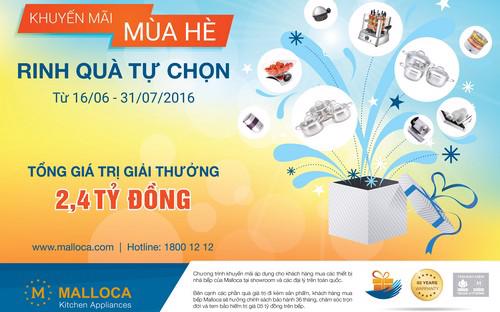 Tổng số quà tặng khách hàng được lựa chọn lên tới hơn 30 sản phẩm giá trị cao nhất mỗi món lên tới 7 triệu đồng. 