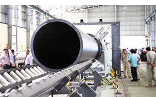 Dây chuyển sản xuất ống HDPE 1200m.