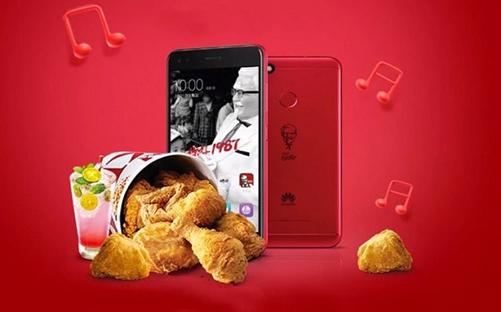 Điện thoại thương hiệu KFC - Huawei.<br>