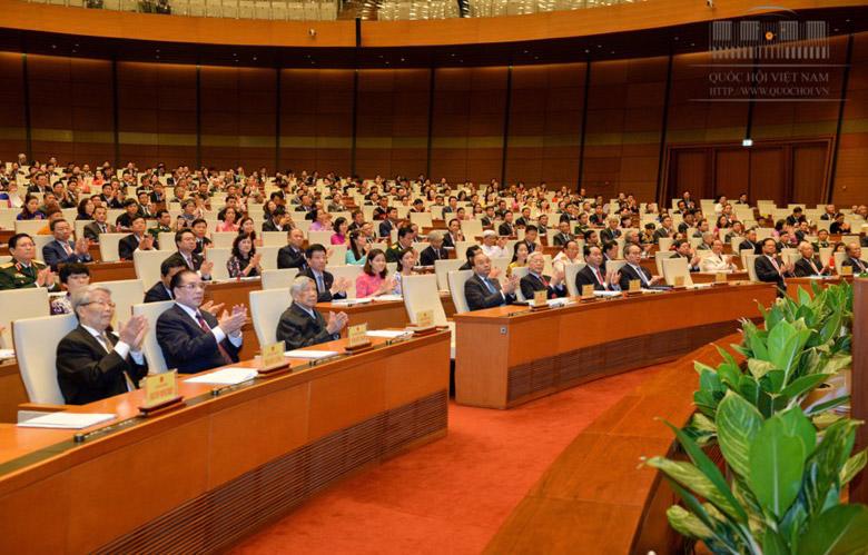 Một phiên họp toàn thể của Quốc hội khoá 14.