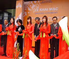 Hội chợ Vietnam Expo 2007 là hội chợ đầu tiên sau khi Việt Nam trở thành thành viên chính thức của WTO - Ảnh: Q.Ngọc.