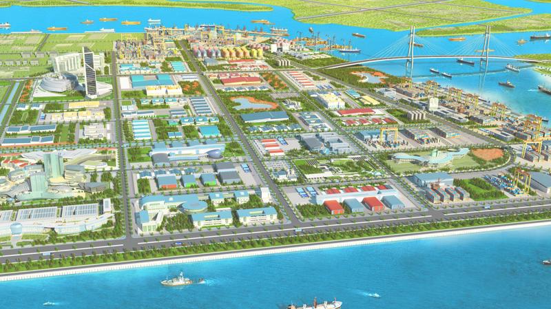 Nam Đình Vũ có vị trí vô cùng đắc địa, do nằm ở trung tâm hành lang kinh tế Đông Bắc Bộ, liền kề các hệ thống cảng nước sâu.