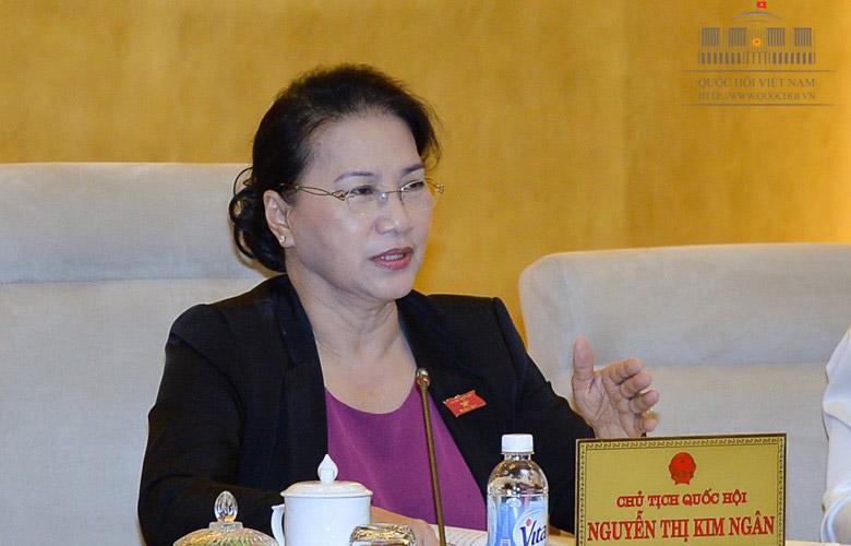 Chủ tịch Quốc hội Nguyễn Thị Kim Ngân cho rằng sửa luật thì quy định phải tiến bộ hơn.