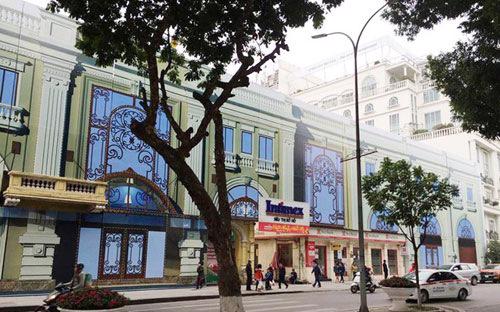 Phối cảnh thiết kế khách sạn của Intimex trên phố Lê Thái Tổ.<br>