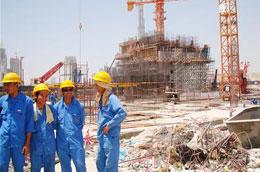 Lao động Việt Nam đang làm việc tại Dubai.