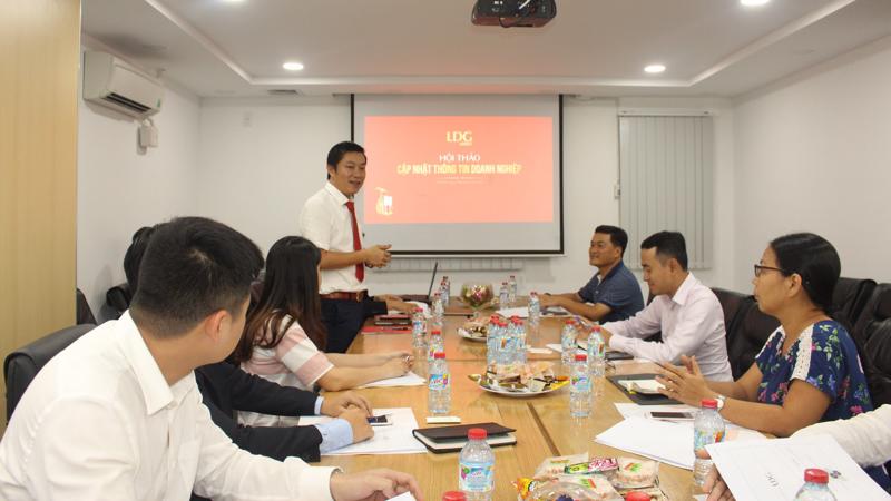 LDG Group thường xuyên tổ chức các buổi Hội thảo "Cập nhật thông tin doanh nghiệp" đến các nhà đầu tư.