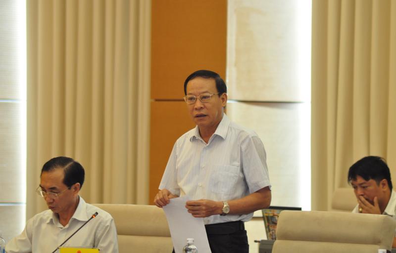 Thượng tướng Lê Quý Vương, Thứ trưởng Bộ Công an phát biểu tại phiên họp.