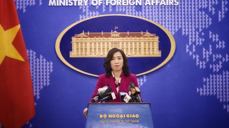 Người phát ngôn Bộ ngoại giao Lê Thị Thu Hằng - Ảnh: Bộ Ngoại giao