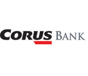 Lô gô của Corus Bank. Corus Bank có trụ sở ở bang Illinois, với giá trị tài sản 7 tỷ USD và quản lý số tiền gửi của khách hàng lên tới gần 7 tỷ USD.