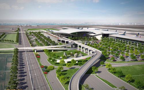 Một bản vẽ phối cảnh dự án sân bay Long Thành.