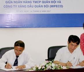 Lễ ký thỏa thuận hợp tác giữa MB và MIPECO.