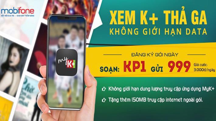 K+ Data – Xem ngoại hạng Anh thả ga cùng MobiFone.