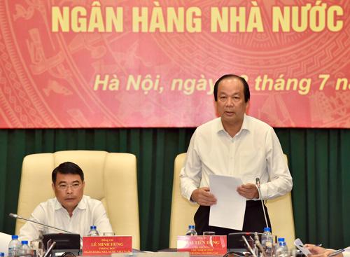 Thông qua Tổ công tác, Thủ tướng Nguyễn Xuân Phúc truyền đạt 6 vấn đề mà
 Ngân hàng Nhà nước cần giải trình, đưa ra các giải pháp thực hiện tốt 
nhất. 