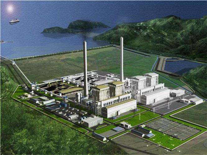 Phối cảnh tổng thể dự án Nhà máy nhiệt điện Quảng Trạch 1.<br>