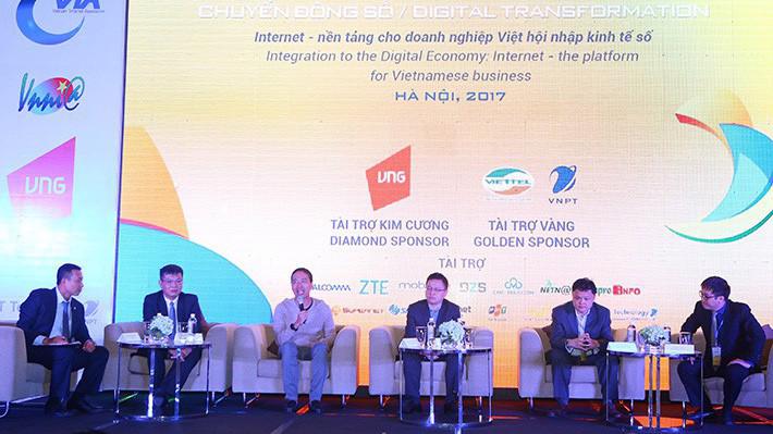 Tọa đàm nhân sự kiện Internet Day 2017 và lễ kỷ niệm 20 năm Internet Việt Nam. Doanh nghiệp nội dung số Việt Nam vẫn đang chiếm được 40-50% thị phần trong nước.
