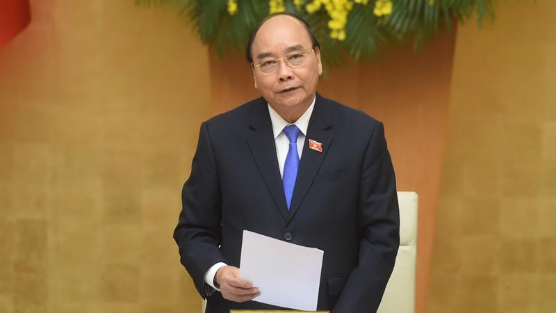 Thủ tướng Nguyễn Xuân Phúc chủ trì phiên họp Chính phủ thường kỳ tháng 3/2021 - Ảnh: VGP