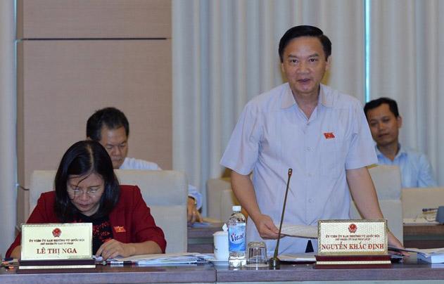 Chủ nhiệm Uỷ ban Pháp luật Nguyễn Khắc Định.