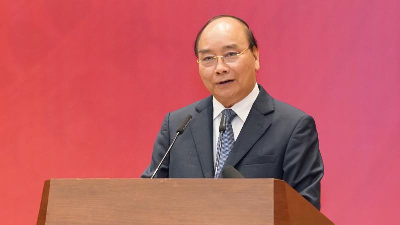 Thủ tướng Nguyễn Xuân Phúc phát biểu tại hội nghị - Ảnh: VGP 