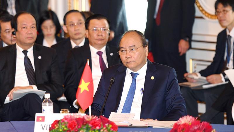 Thủ tướng Nguyễn Xuân Phúc dự Hội nghị cấp cao  hợp tác Mekong - Nhật Bản lần thứ 10 - Ảnh: VGP.