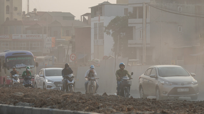 Không khí Hà Nội ô nhiễm ở mức nguy hại cho sức khỏe người dân. Ảnh minh họa. 