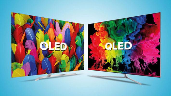 Công nghệ OLED của LG và QLED của Samsung từ khi xuất hiện đến nay vẫn cạnh tranh quyết liệt - Ảnh minh họa.