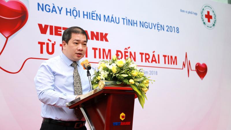 Ông Hồ Phan Hải Triều - Phó Tổng giám đốc Vietbank phát biểu tại sự kiện.
