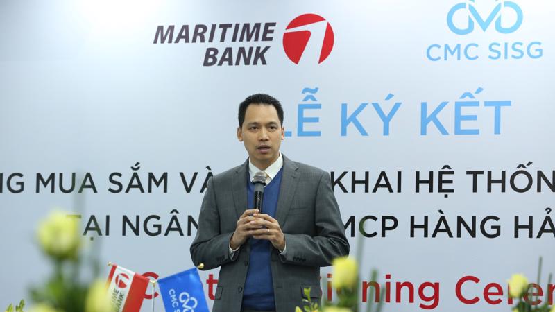 "Đây là một trong những dự án quan trọng giúp Maritime Bank gia tăng trải nghiệm khách hàng đồng thời nâng cao hiệu quả hoạt động của ngân hàng".