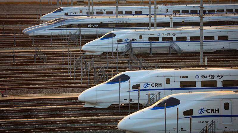 Mạng lưới đường sắt cao tốc của Trung Quốc lớn hơn cả thế giới cộng lại - Ảnh: CCTV.