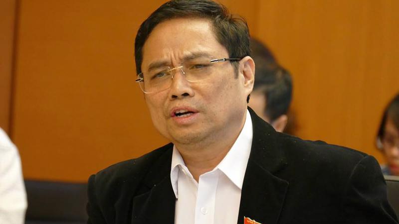 Ông Phạm Minh Chính tại phiên thảo luận tổ.