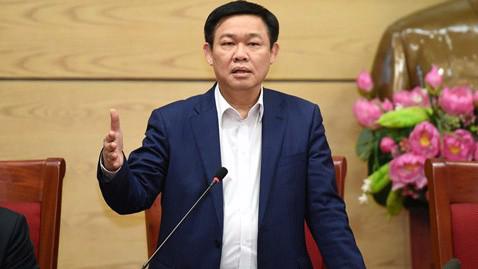Phó thủ tướng Vương Đình Huệ phát biểu tại cuộc họp - Ảnh: VGP