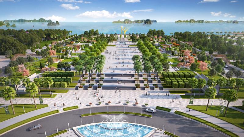 Phối cảnh quảng trường Sun Carnival Plaza rộng tới 13 ha - dự kiến sẽ trở thành quảng trường quy mô lớn và hiện đại của Việt Nam, với hệ thống tiện ích theo tiêu chuẩn quốc tế.