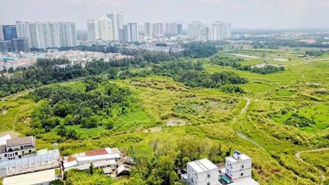 Một phần khu đất Phước Kiển mà Công ty TNHH Một thành viên đầu tư và xây dựng Tân Thuận chuyển nhượng cho Quốc Cường Gia Lai.