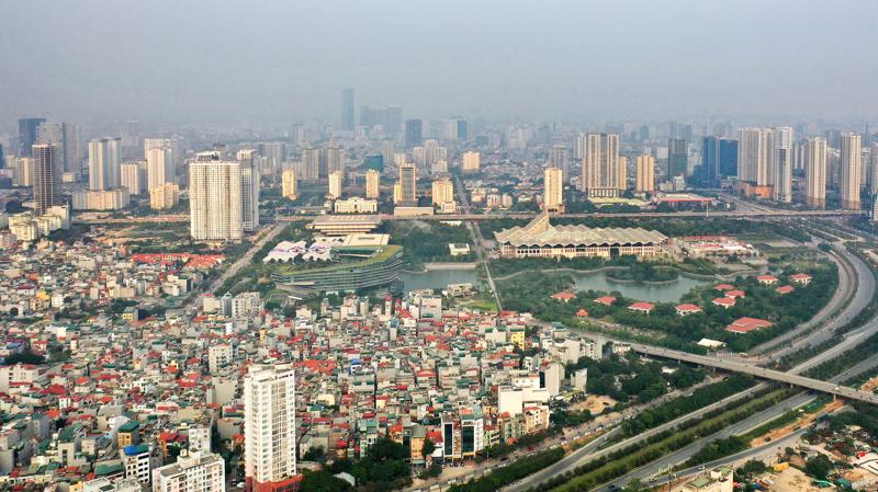 Bất động sản chung cư chủ yếu phát triển tại khu vực phía Tây Hà Nội đang có xu hướng mở rộng.